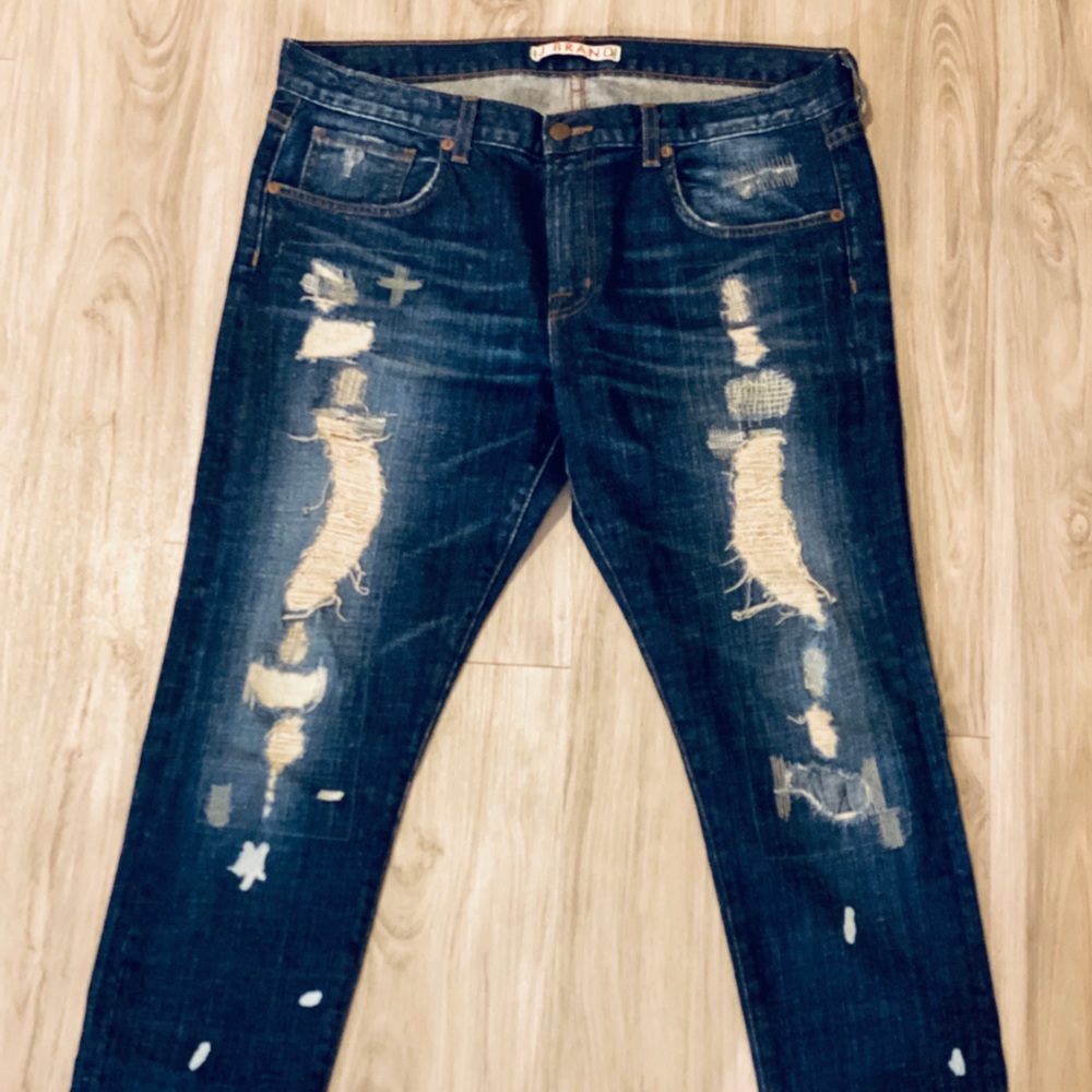 J Brand Size 30 DK Shredder Distressed Denim